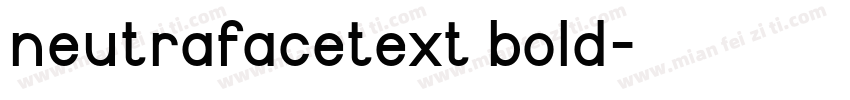 neutrafacetext bold字体转换